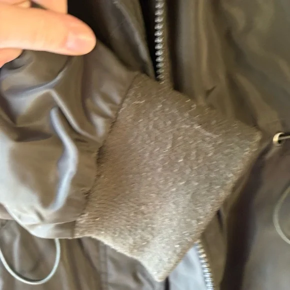 Lucky Brand Olive Green Utility Windbreaker Cinched Jacket Size Small - Picture 4 of 10